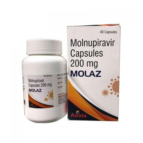 莫纳皮拉韦 Molnupiravir Capsules 200mg*40粒胶囊 MOLAZ